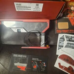 ASUS ROG Heraclux Monitor Accent Panel in Black and White with Red Trim